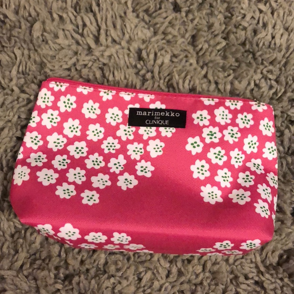 Clinique floral makeup bag